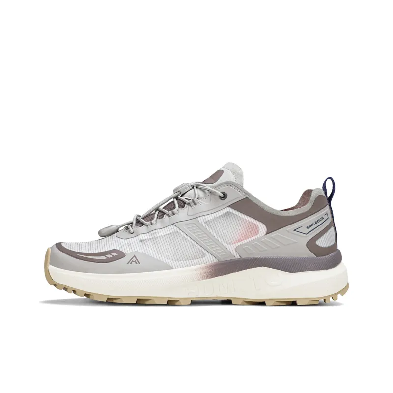 HUMTTO Shock Absorbers With Slip Resistant And Abrasion Resistant Properties Low Top Hiking Shoes Men's Beige Gray-0