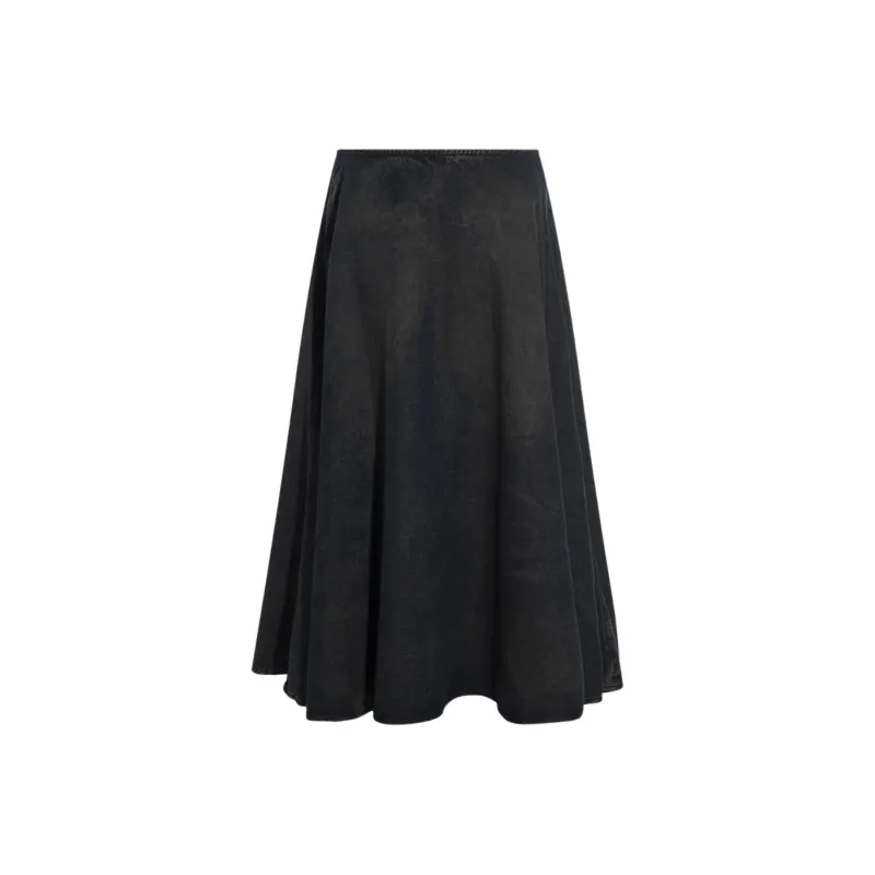 DIESEL FW25 Casual Long Skirt Women's Blue-1