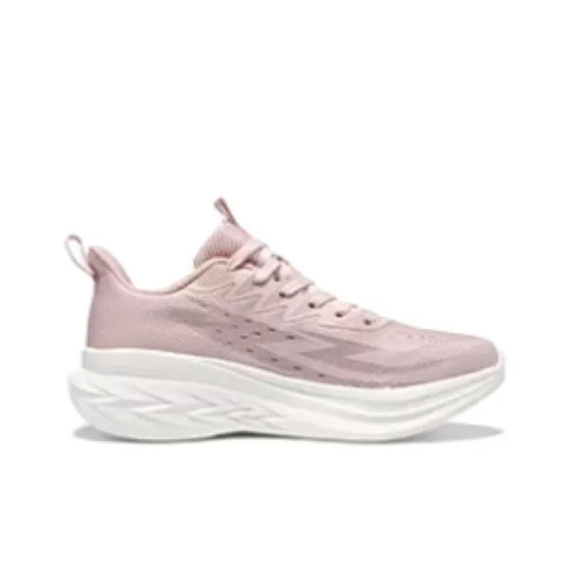 361° Cushioning, Wear Resistant Low Top Casual Sprint Running Shoes Women's Pink White-1