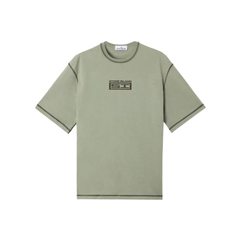 STONE ISLAND T Shirt Men's Sage Green-0
