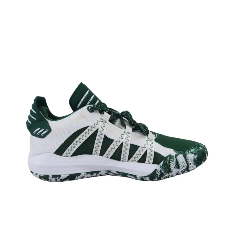 Adidas Dame 6 Abrasion Resistant Low Top Basketball Shoes Men's Green-1