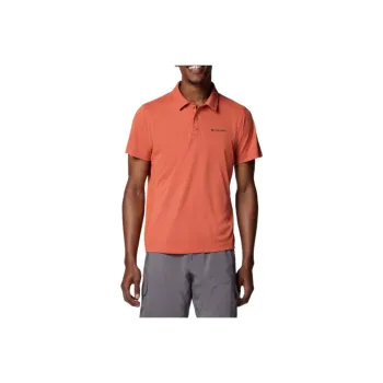 Columbia Polo Shirts Men Orange