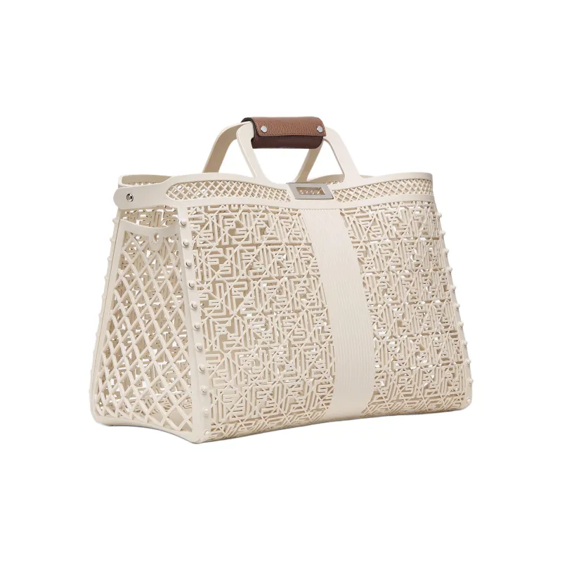 FENDI Recycled Plastic Handbag Men's White-1