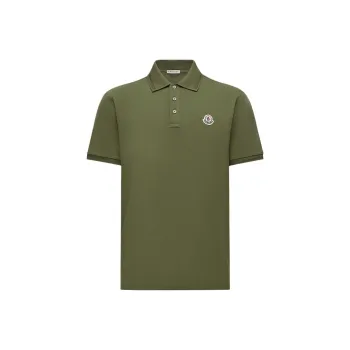 Moncler Polo Shirts Men Green