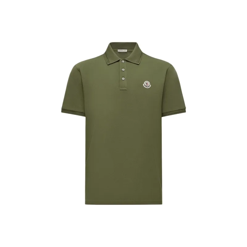 Moncler Polo Shirts Men Green-0