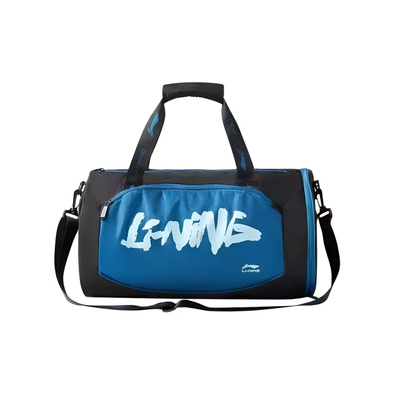 LiNing Polyester Swim Bag Unisex Black Blue-1