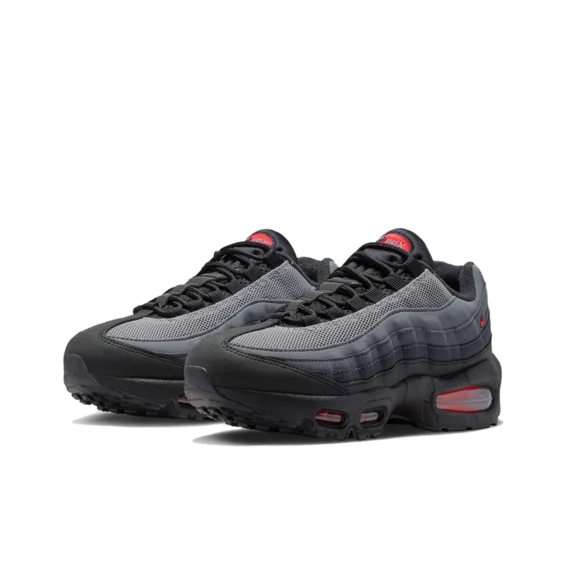 Nike Air Max 95 Anti Slip Wear Resistant Low Top Casual Running Shoes Unisex Gray Black Pink-1