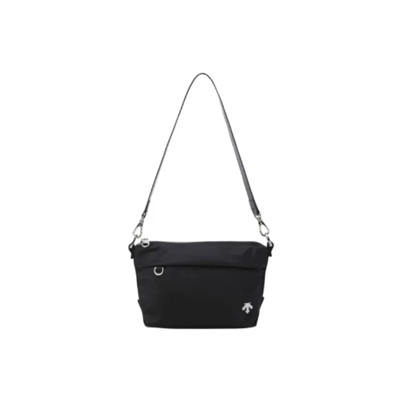 DESCENTE Nylon Crossbody Bag, Shoulder Bag Trumpets Women's Light Green/Black-9