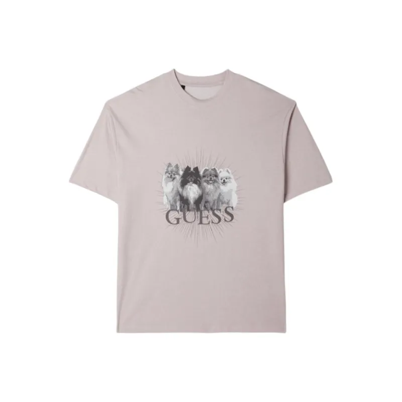 GUESS T Shirts Unisex Light Pink-0