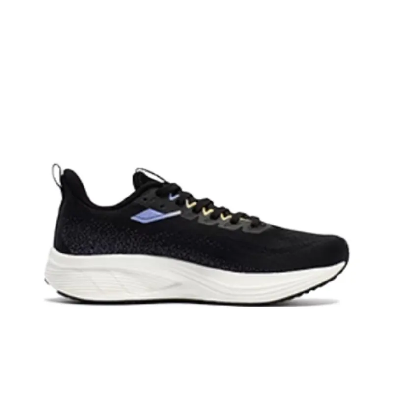 361° Cushioning Lightweight Low Top Running Shoes Women's Black Purple-1