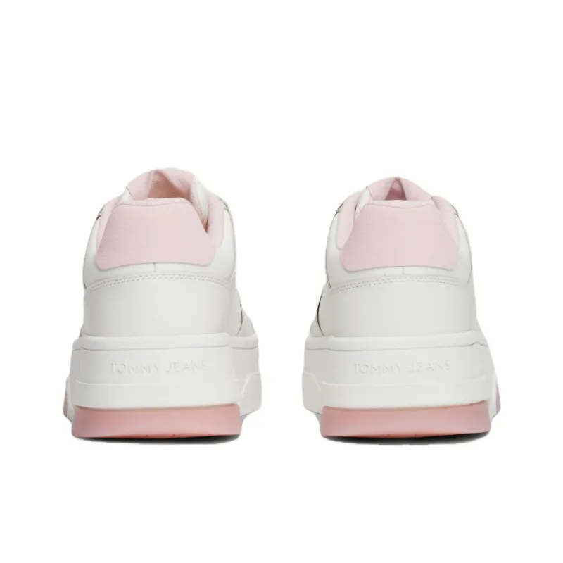 Tommy Hilfiger The Brooklyn Low Top Skateboard Shoes Women's White Pink-4
