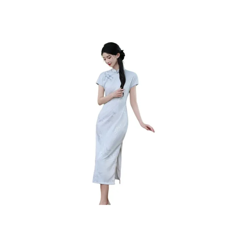 EFCR Cheongsams Women's Light Blue-0