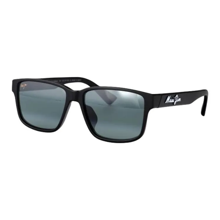 Maui Jim Nylon Irregular Shape Sunglasses Unisex Black-0