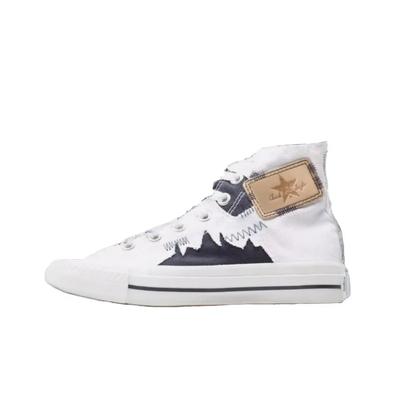Converse Chuck Taylor All Star Abrasion Resistant High Top Canvas Shoes Women's White Black-0