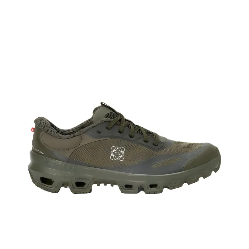 On x LOEWE Cloudventure 2.0 Low Top Casual Shoes Men's Khaki Green-1