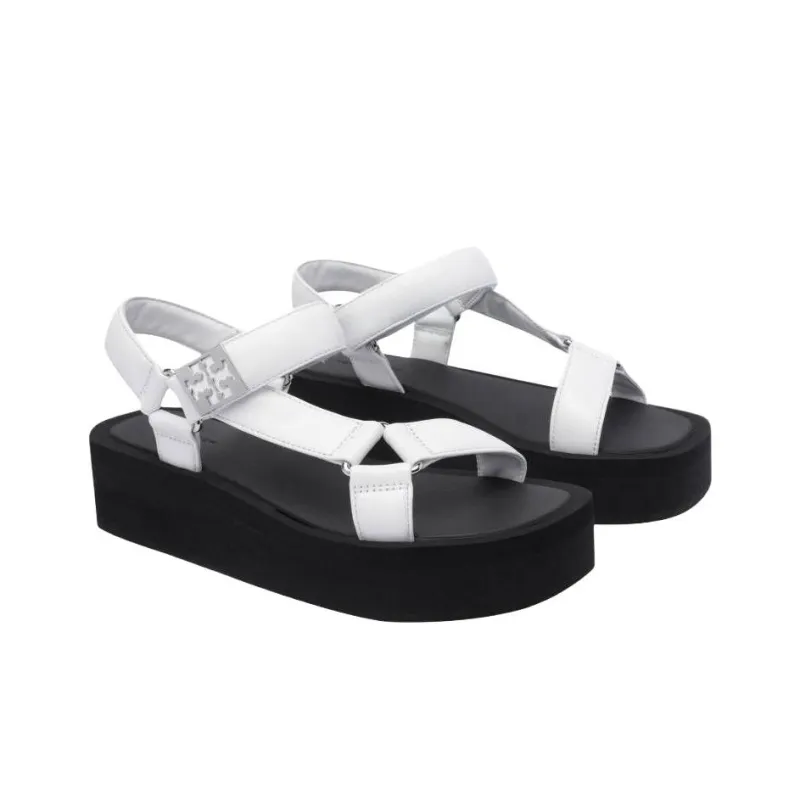 TORY BURCH Mellow One Strap Sandals 5.2cm Women's White-2