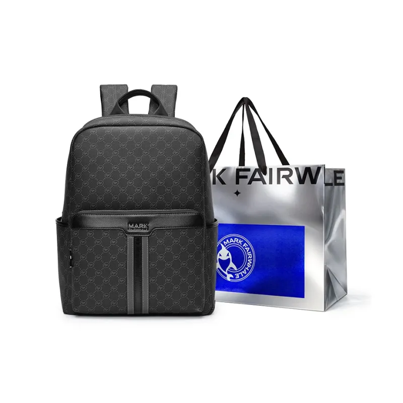 FAIRWHALE PVC Backpack Regular Unisex Black-6