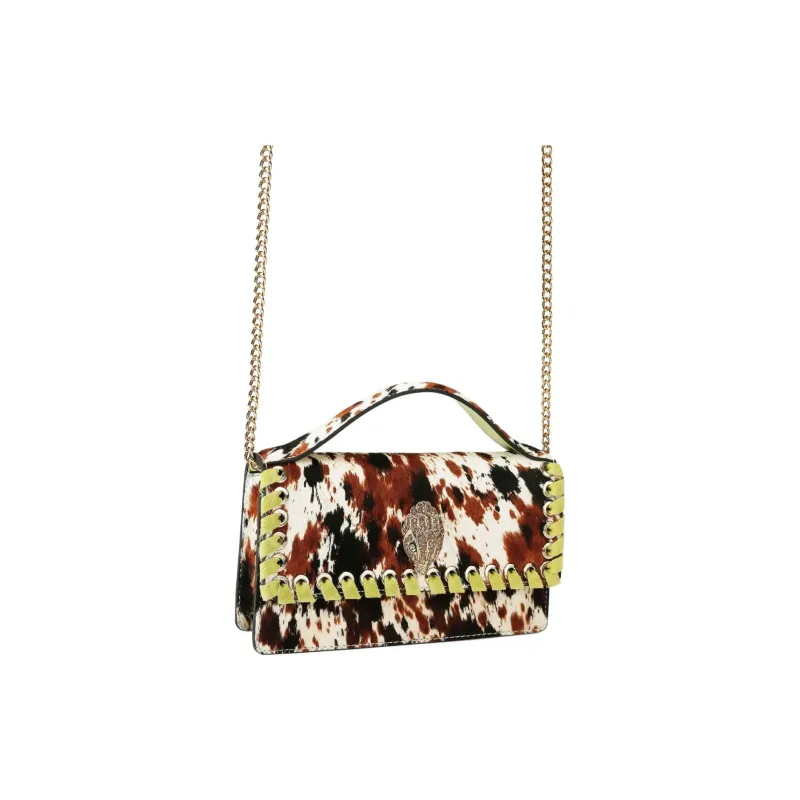 Kurt Geiger London Bond Calfskin Crossbody One Shoulder Handbag Trumpets Women's Brown-2