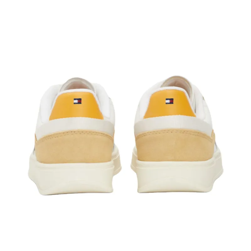 Tommy Hilfiger Heritage Low Top Skateboard Shoes Women's White Yellow-4