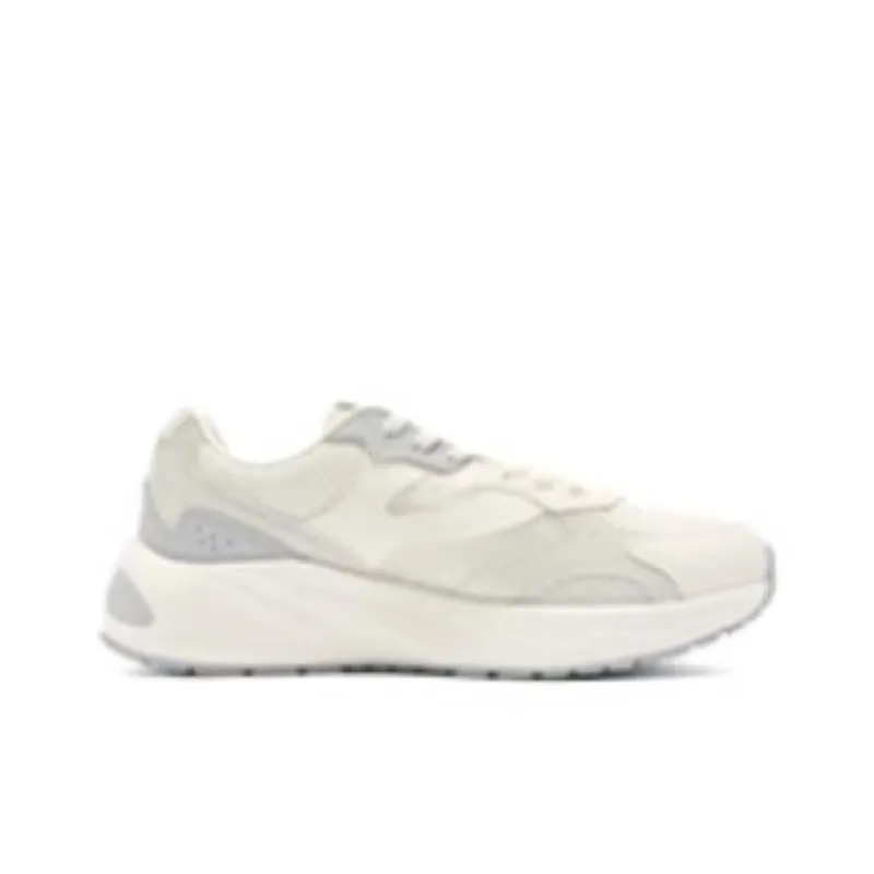 QIAODAN Slip Resistant And Breathable Low Top Casual Shoes Women's White Gray-1