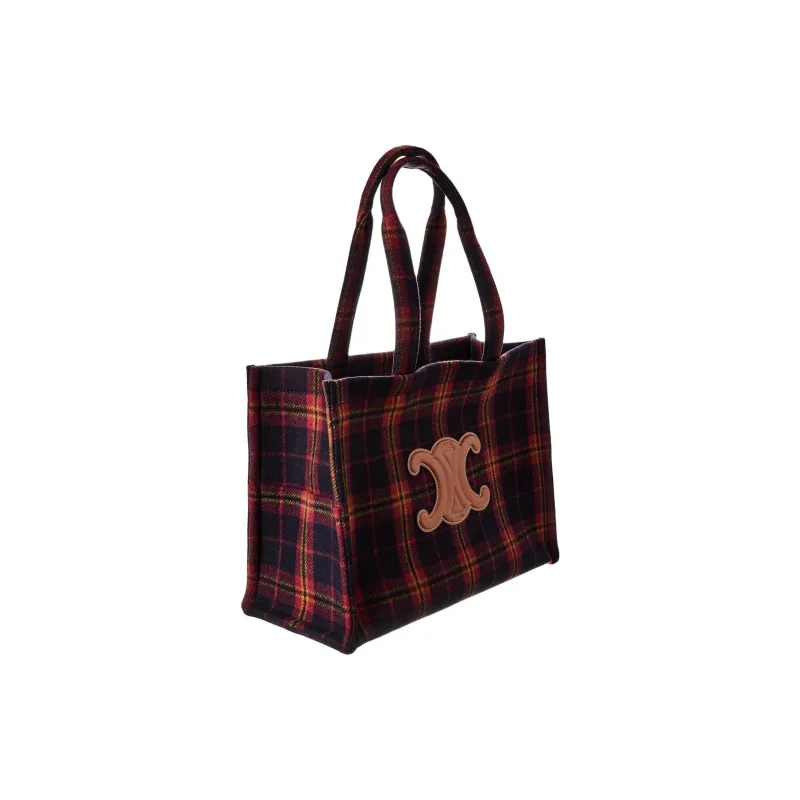 CELINE Wool Tote Bag, Shopping Bag, Handbag, Shoulder Bag Large Size Women's Multicolor-2