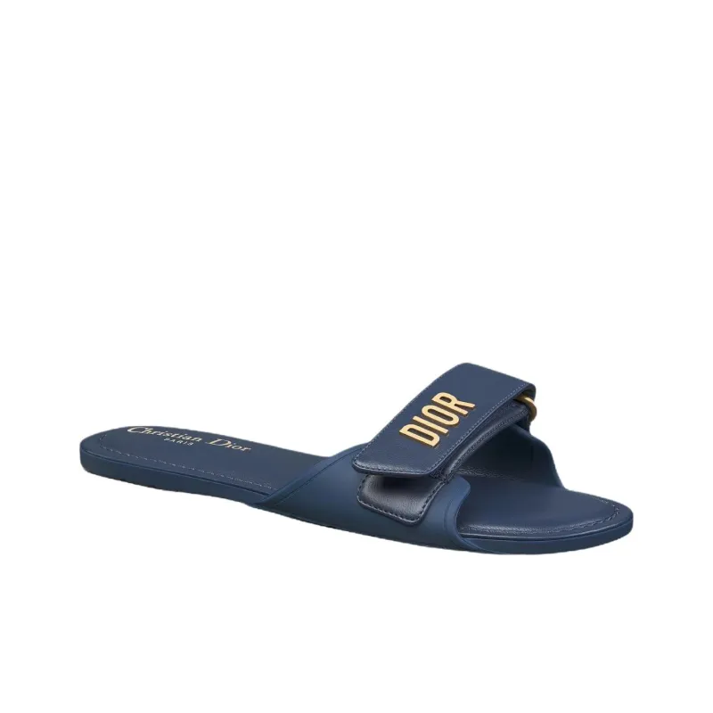 DIOR Dioriviera Slide Slippers Women's Blue-2