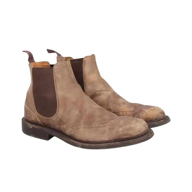 CHURCH'S Ankle Length Chelsea Boots Men's Brown-3