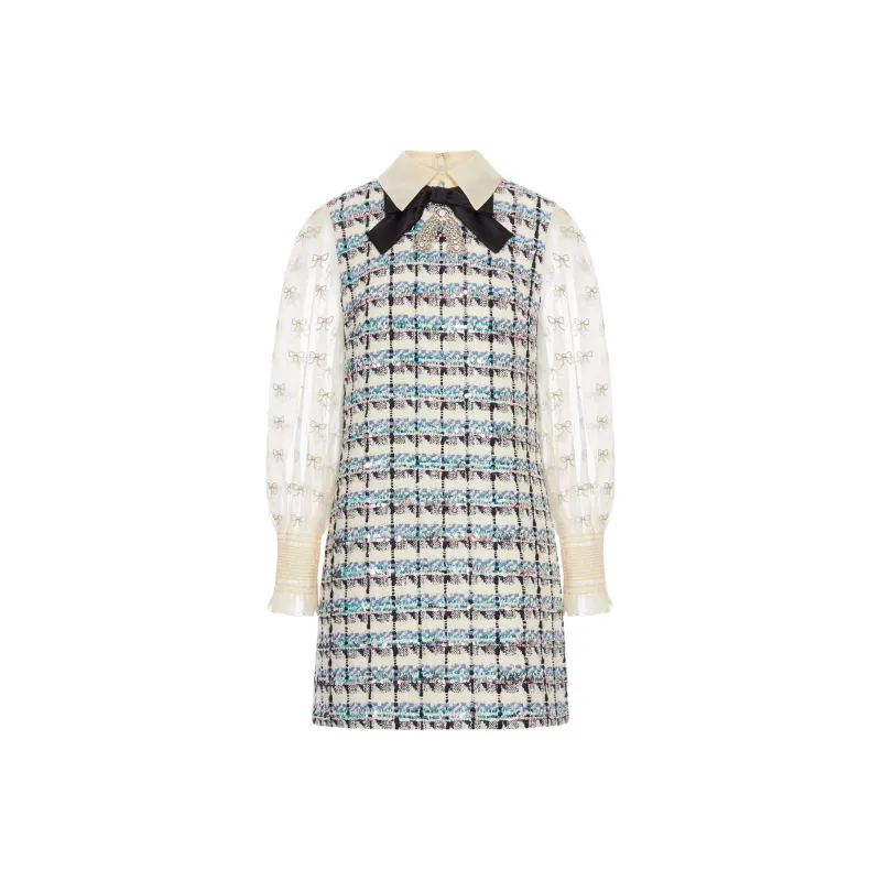 Valentino Long Sleeved Dress Women's Multicolor-0