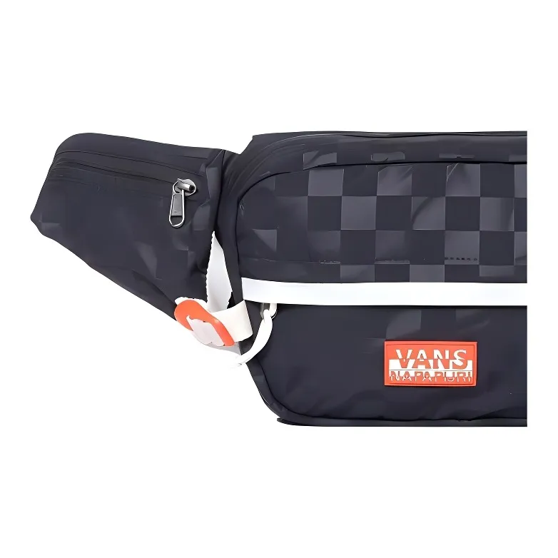 Vans Napapijri Collaboration Polyester Crossbody Bags Fanny Pack Unisex Black-4