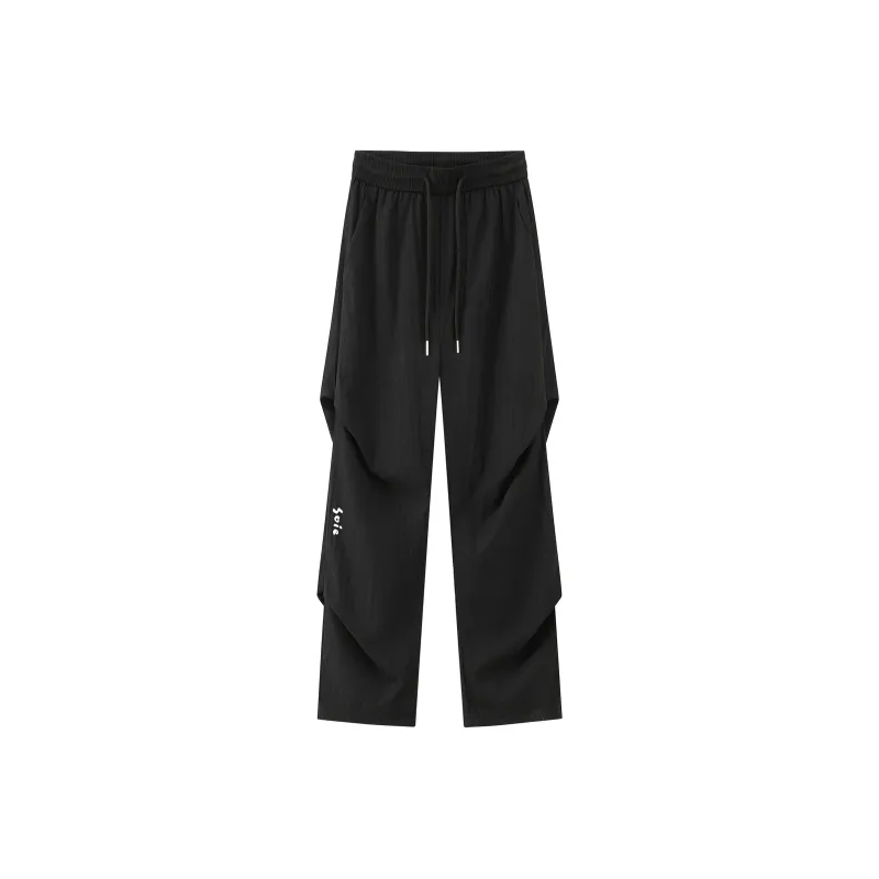 SOIE Casual Pants Unisex Gray White-44