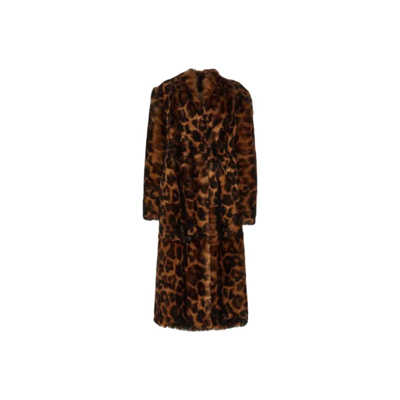 Ferragamo Animal-print Shearling Coat-0
