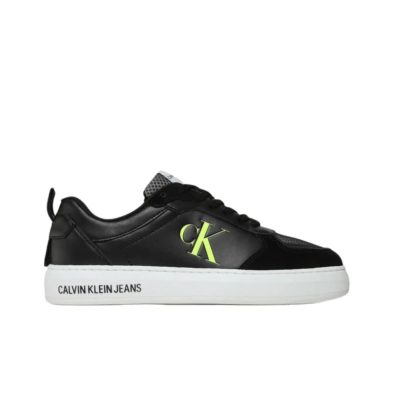CKJ CALVIN KLEIN JEANS Low Top Skateboard Shoes Men's Black-1