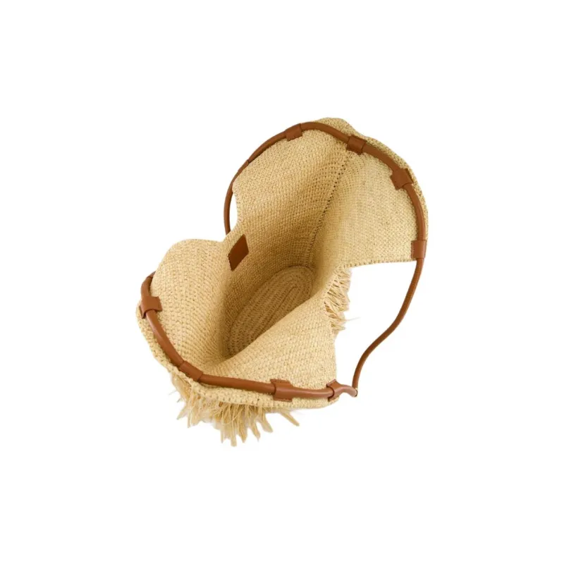 Zimmermann Raffia Handbag, Shoulder Bag Women's Natural-4