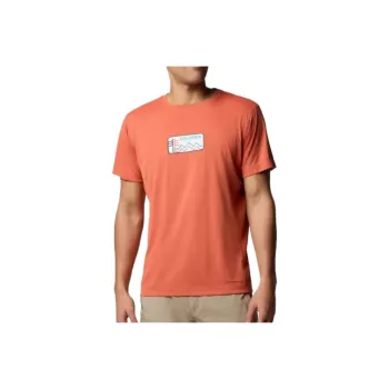 Columbia Zero Rules™Omni Freeze™ Zero Polyester Recycled Polyester T Shirt Men's Orange