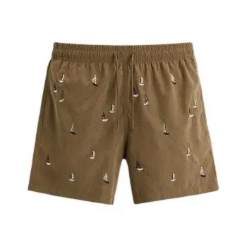 ZARA Swimming Shorts Men Brown