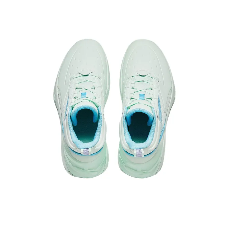 Anta Charging BM Slip Resistant And Abrasion Resistant Grip Low Top Basketball Shoes Men's Green Blue-5