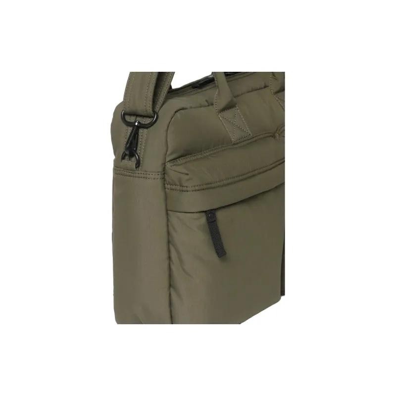 FILA Cotton With Nylon Shoulder Bag, Crossbody Bag, Handbag Unisex Army Green-9