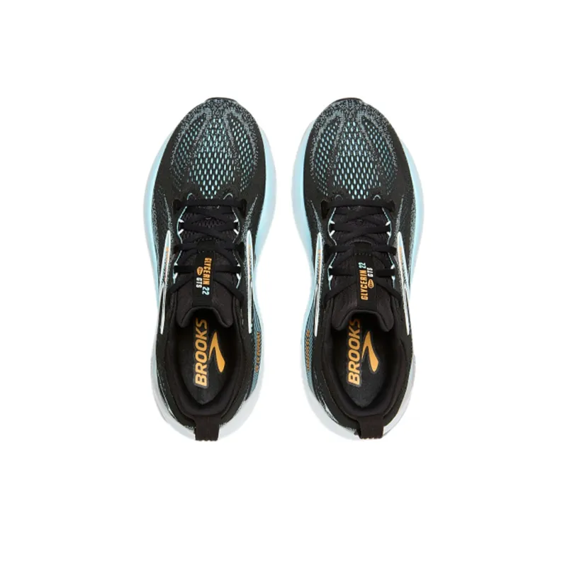 Brooks Glycerin GTS 22 Shock Absorbers Low Top Running Shoes Men's Black Blue-3