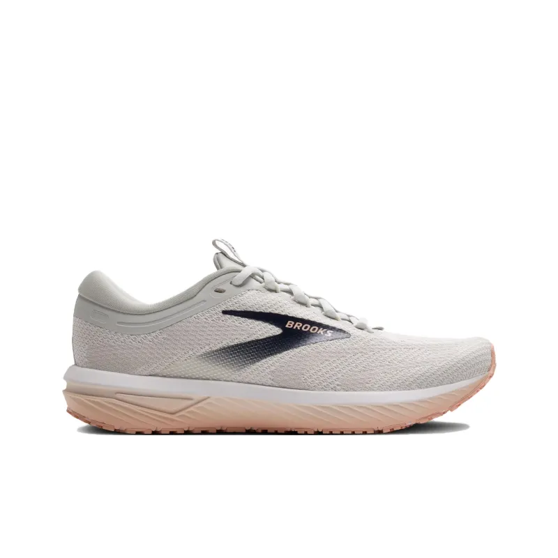 Brooks Revel 7 Abrasion Resistant Low Top Running Shoes Women's Gray-1