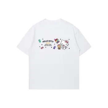 Sanrio x HelloKitty Hello Kitty T Shirt Unisex Black, White