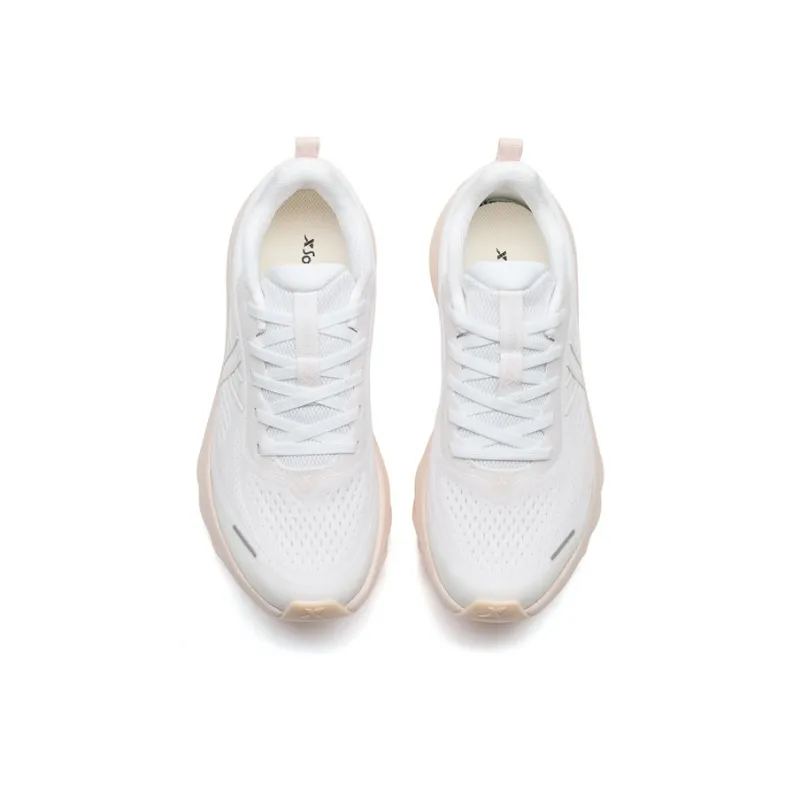 XTEP Cloud Wing 3 Coverage Slip Resistant Low Top Casual Training Long Distance Running Shoes Women's White-3