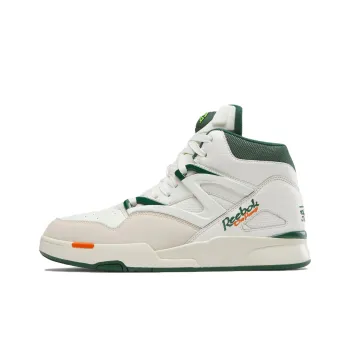 Reebok Pump Omni Zone 2 Abrasion Resistant High Top Vintage Basketball Shoes Unisex White Green