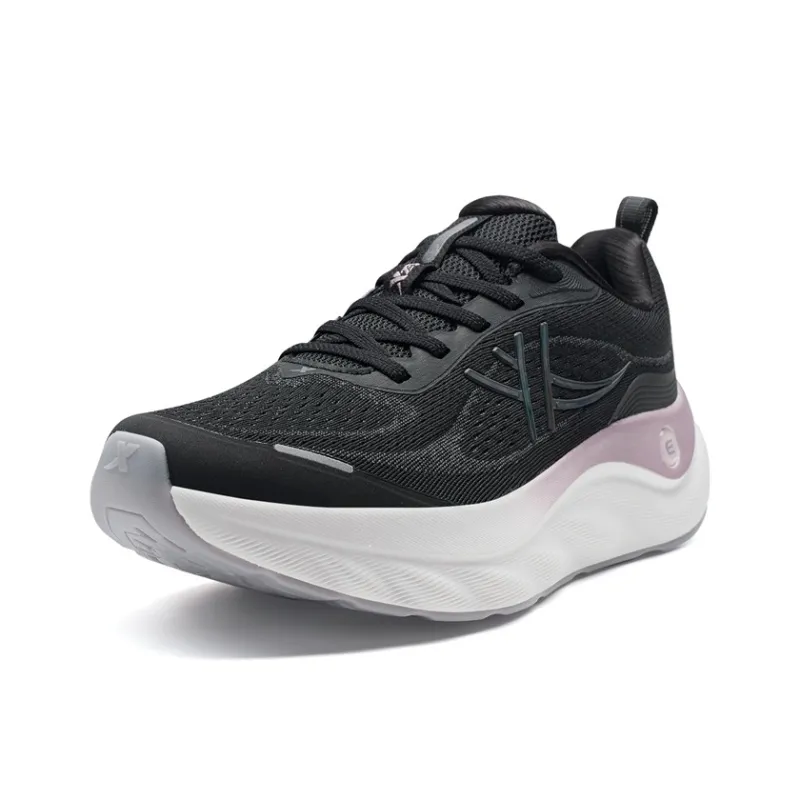 XTEP Cloud Wing 3 Abrasion Resistant Slip Resistant Coverage Low Top Casual Running Shoes Women's Black-1