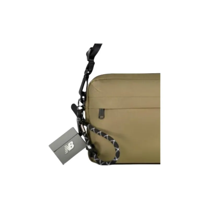 New Balance Fabric Shoulder Bag, Crossbody Bag Unisex Khaki-2