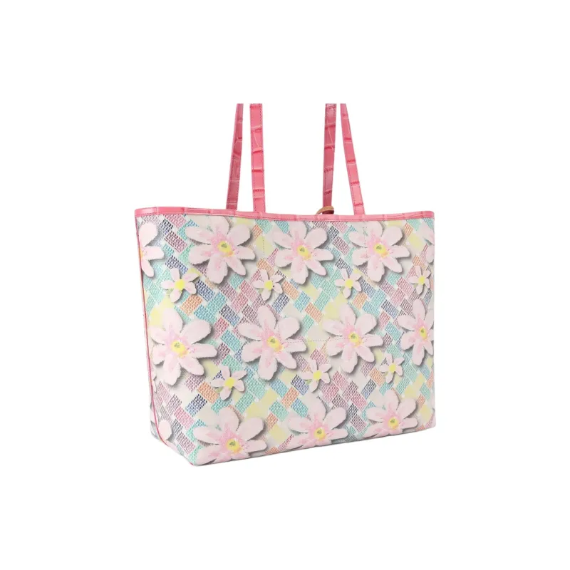 Kurt Geiger London Canvas Tote Bag, Shopping Bag, Shoulder Bag, Handbag Unisex Pink-3