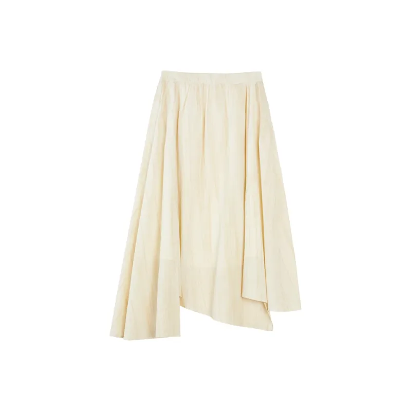 ELLE Casual Long Skirts Women's Light Yellow-1