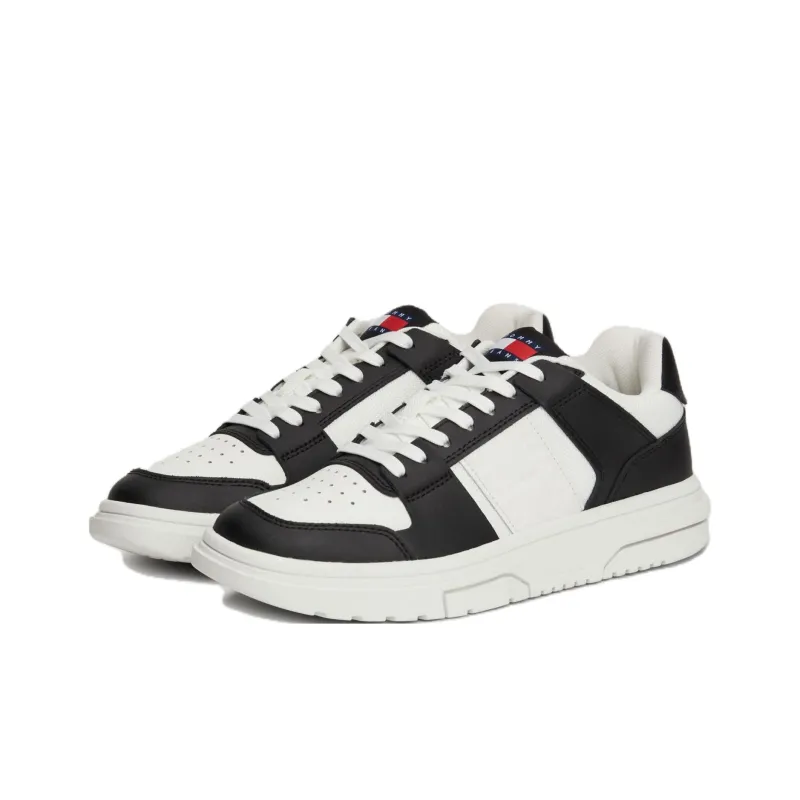 Tommy Hilfiger The Brooklyn Low Top Skateboard Shoes Women's Black White-2