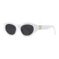 White Frame with All Gray Lens