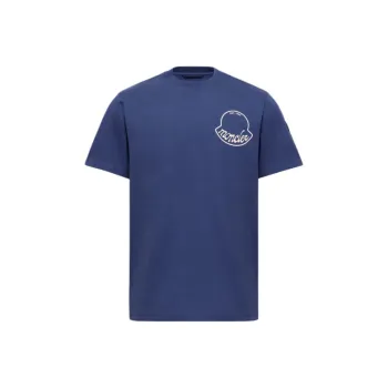 Moncler FW25 T Shirt Men's Dark Blue