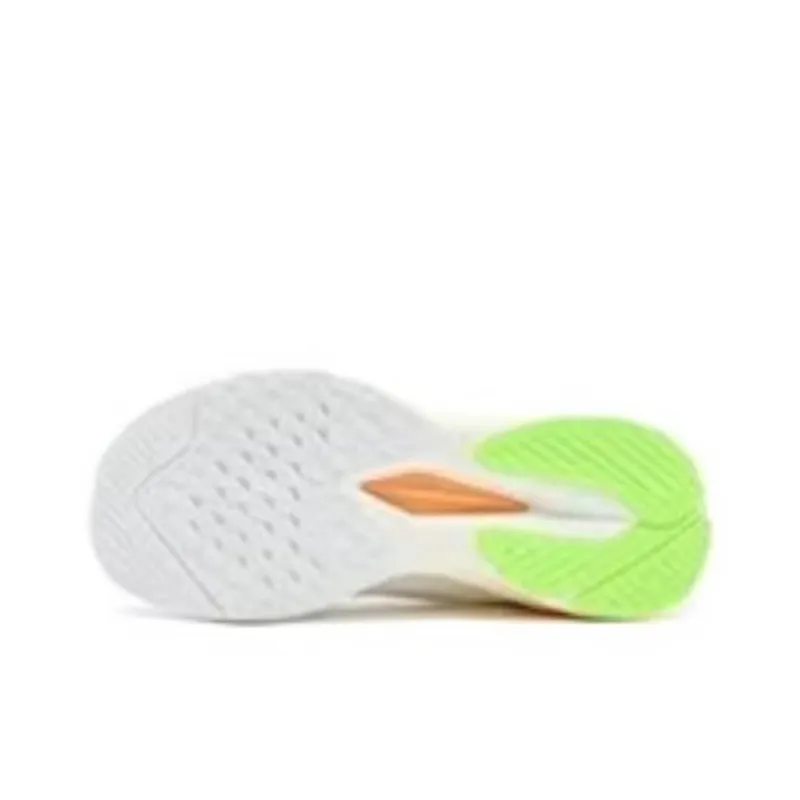 QIAODAN Rapid LITE Shock Absorbers With Slip Resistant Features Low Top Casual Running Shoes Women's White Green Orange-3